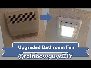 Quick and Easy update to our Bathroom Fan!