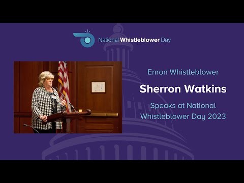 Sherron Watkins at National Whistleblower Day 2023