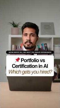 Portfolio vs Certification on AI? Which Gets You Hired?
