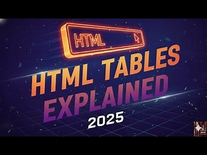 Day5 -HTML Tables Explained | TR, TD, THEAD, TBODY, TFOOT, Attributes & Examples (Beginner Friendly)