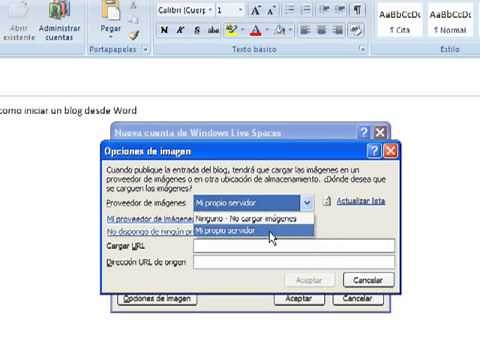 como iniciar un blog desde word