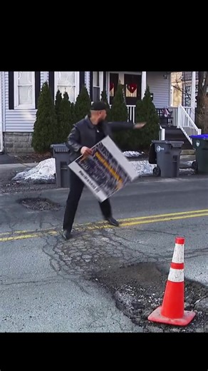 Just call me the Providence Pothole Papi from now on. #potholes #rhodeislandproblems #newengland