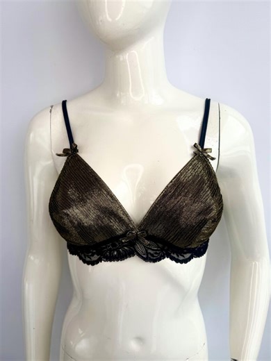 Y2k Vintage La Perla Metallic Bra - Etsy Canada