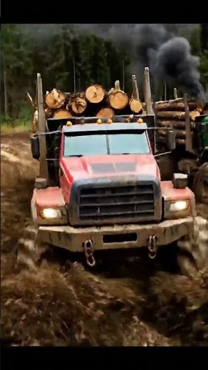 8x8 Logging Trucks ROLLING COAL Through Deep Mud! 💨