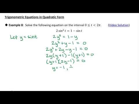 OS 7.5 Solving Trigonometric Equations: Example 8