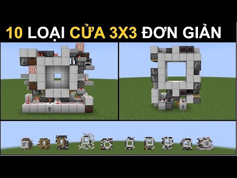 ✔ 10 Loại Cửa 3x3 Đơn Giản Trong Minecraft