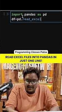 Read Excel File in Pandas Using One Line | Python Pandas Tutorial #shorts