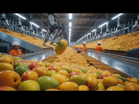Inside a Modern Mango Processing Factory | From Farm to Juicy Slices