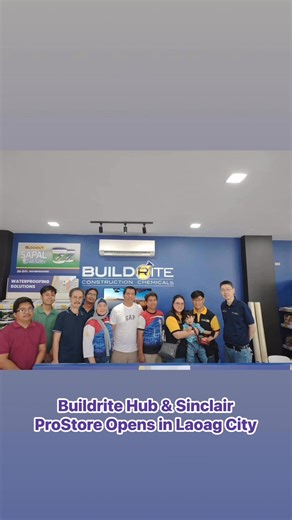 Buildrite Hub & Sinclair ProStore officially opened its doors in Bacara Road, Brgy. 13, Gen. Segundo Ave., Laoag City, bringing trusted construction solutions and high-performance Sinclair Functional and Decorative Paints closer to homeowners, contractors, engineers, and builders in Ilocos Norte. The new store, operated by franchisees Mr. Alvin Chan and Mrs. Elisse Chan, offers the local community convenient access to a complete range of reliable building and finishing products for every project