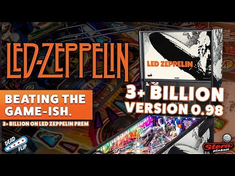 LED ZEPPELIN PINBALL (v.98) FULL(ISH) PLAYTHROUGH 3+ BILLION