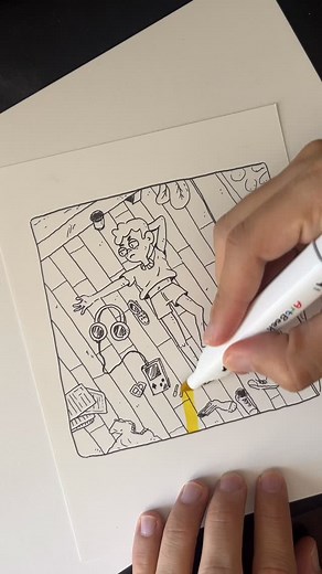 38K views · 29K reactions | A lonely night There are coloring drawings on my patreon for those that want to color extra juicy | Airoria | Facebook