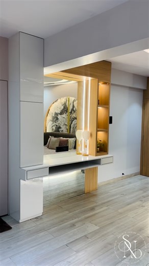 Scale N Design Studio | From an open terrace to a bold teen bedroom. Featuring a custom round bed and curved back panelling finished in stone-texture laminate,... | Instagram