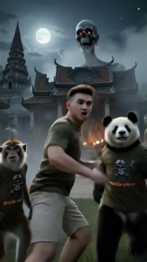 🏃‍♂️วิ่งหนี ผีเปรต👻 #ai #ขำๆ #funny #คอนเทนต์ไทย