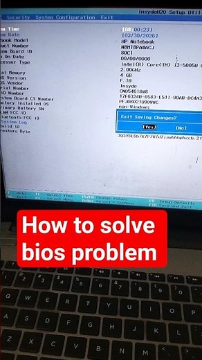 How to Solve Bios Setting Laptop/Pc #computer #laptop #ytshorts #viral