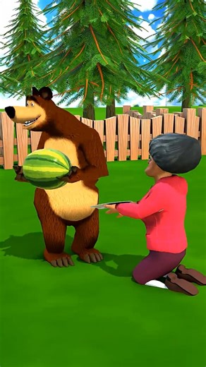 Scary teacher and Bear funny moments 🤣 #scaryteacher3d #funny