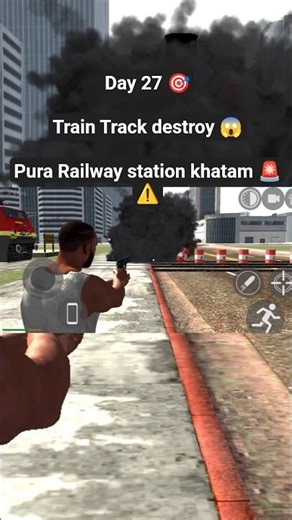Day 27 of video uploading challenge 🎯 Train track destroy 😱 Pura railway station khatam 🚨⚠️