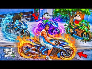 Franklin And Shinchan Found All Secret Elemental Super Bikes in GTA 5! Bangla Gameplay