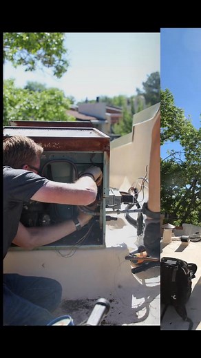 Behind the scenes on a rooftop HVAC install 👷 Built tough to handle Colorado’s fall and winter. Call us today at (719) 238-8100! #DiamondshipMechanical #HVACExperts | Diamondship Mechanical