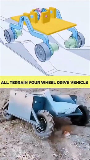 Revolutionary All-Terrain 4WD Rover: Ultimate Suspension Test! #shorts