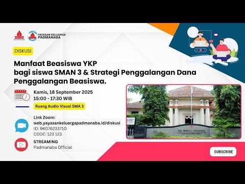 Manfaat Beasiswa YKP bagi siswa SMAN 3 Yogyakarta & Strategi Penggalangan Dana Penggalangan Beasiswa
