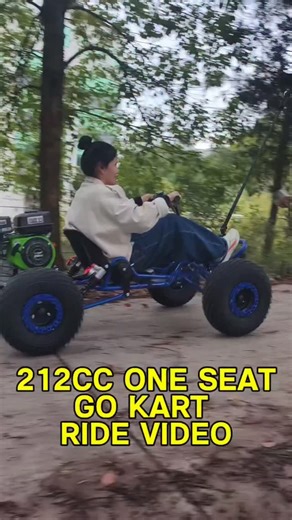 Yang Emily on Instagram: "212CC one seat go kart CVT engine with reverse #gokart #buggy"
