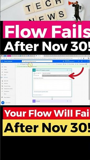 ⚠️ URGENT: Power Automate Flows Will BREAK After Nov 30! Fix It NOW 🚨 #shorts