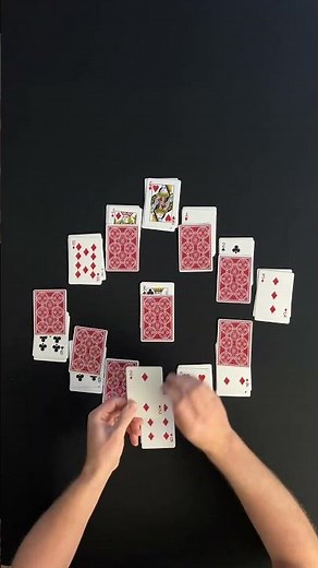 Unwinding with a game of clock solitaire #solitaire #cardgames