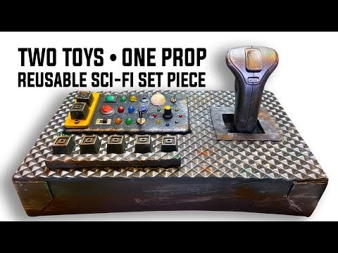 DIY Modular Sci-Fi Control Panel from Toys, EVA Foam, and Game Parts