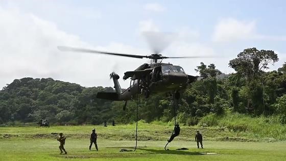 Fast Rope Training with U.S. Naval Special Forces