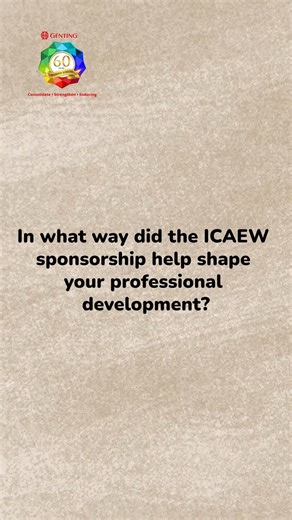 Building my long-term career vision with the ICAEW sponsorship and diverse experience at Genting Malaysia! 🌟 The ICAEW program, combined with my three-year rotation in Corporate Affairs, Financial Reporting, and Tax, has given me the technical knowledge and practical exposure I need. Whether it's preparing financial reports under tight deadlines or supporting corporate projects, these experiences are crucial for the longer run. My aspiration is to continue developing my skills and gradually tak