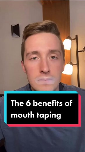 The 6 benefits of #mouthtaping! #dentalhygiene #bloodpressure #sleephacks #immuneboost #airwayhealth