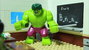 Lego Hulk School Superhero Stop Motion - Chemistry Class