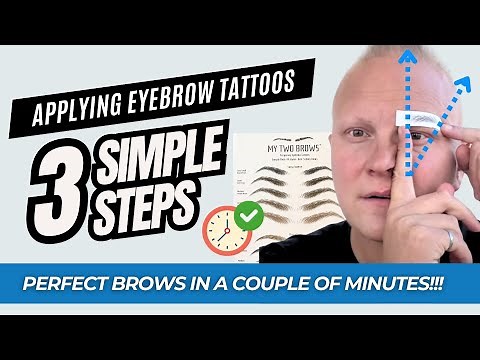 How to Apply Temporary Eyebrow Tattoo Stickers (Eyebrow Makeup Tutorial) | My Two Brows
