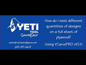 Nesting different quantities of parts using VCarvePRO