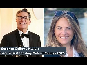 “Stephen Colbert’s Emotional Tribute to Late Assistant Amy Cole at Emmys 2025”