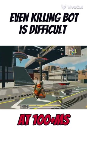 Even killing bot is difficult at 100 ms high ping in CODM