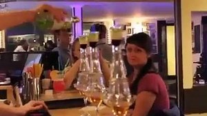 Lets do a bartending trick with fire | Today's Epic Fails