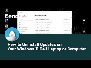How to Uninstall Updates on Your Windows 11 Dell Laptop or Computer