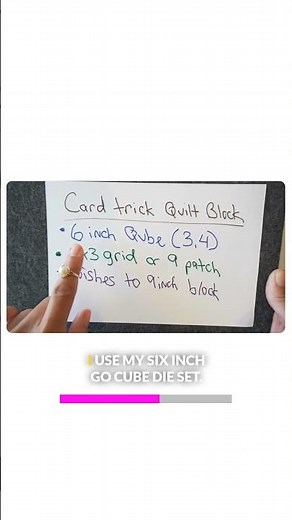 Creating a stunning card trick quilt block