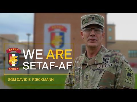 #WeAreSETAF: Sgt. Maj. David Rieckmann