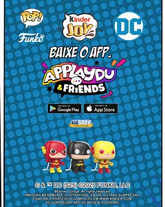 Prepare-se para mais ação, sabor e diversão com Kinder® Joy e as novas surpresas de Funko Pop! do universo DC. | Kinder