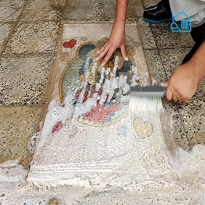 Extremely washing of Minnie Mouse dirtiest carpet cleaning | Eligoss sport foot