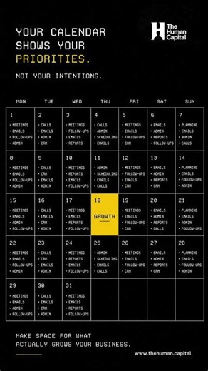Your Calendar Never Lies.