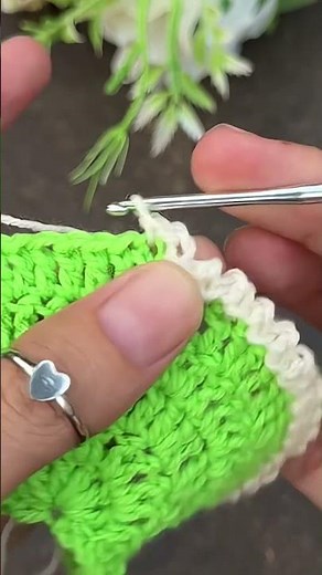 Crochet edge pattern ✨😍easy 2 step