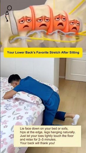 This Easy Passive Stretch Helps Fix Stiff Lower Back and Improves Posture After Long Sitting Hours