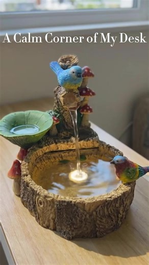 The art of water, right at your desk.#DesktopFountain #WaterFeature #HomeDecor #TranquilLiving #BackyardBliss #CalmSpace #RelaxingVibes #WaterFlow