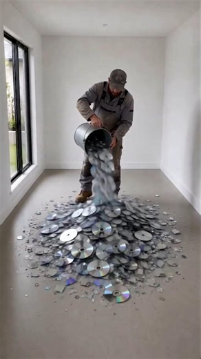 The Ultimate Holographic CD Room Makeover 💿✨. #fyp #shorts #ai