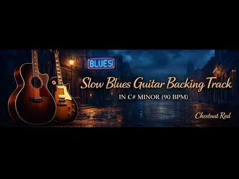 Slow Blues Backing Track in C# Minor (90 BPM) | Guitar Jam Track