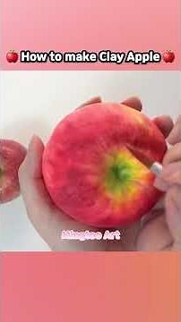 🍎 How to make Clay Apple 🍎