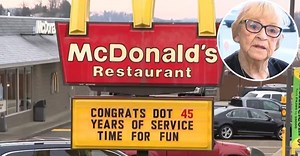 McDonald’s Cashier Who's Worked There Since Before Happy Meals & McNuggets Finally Retires